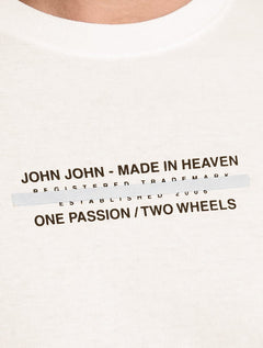 Camiseta John John Masculina Regular Fit Glimmer Off White
