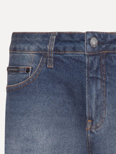 Bermuda Calvin Klein Jeans Masculina Carnaby 9'5 Pockets Azul Marinho