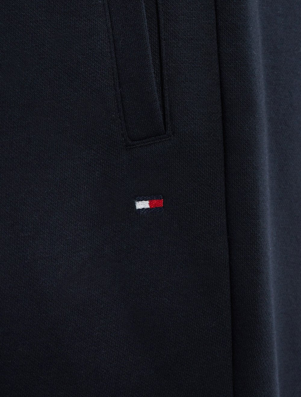 Calça Tommy Hilfiger Masculina Moletom Regular Flag Logo Azul Marinho