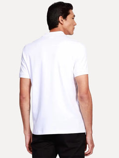 Polo Aramis Masculina Interlock Malha Pima Cotton Branca