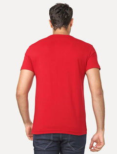 Camiseta Tommy Hilfiger Masculina Essential V-Neck Vermelha