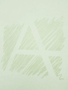 Camiseta Aramis Masculina Estampa Logo Rabisco Verde Claro