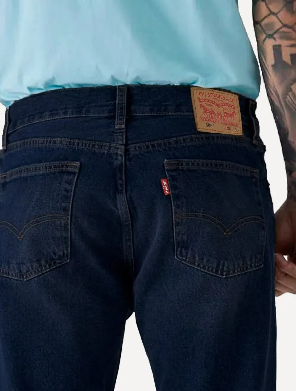 Calça Levis Jeans Masculina 505 Regular Escura