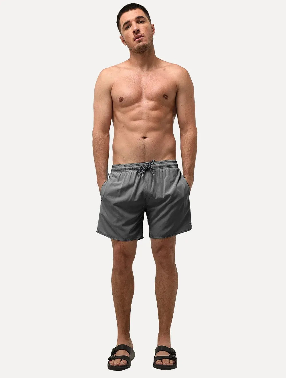 Short Aramis Masculino D'Água Elastico Melange Grafite Mescla