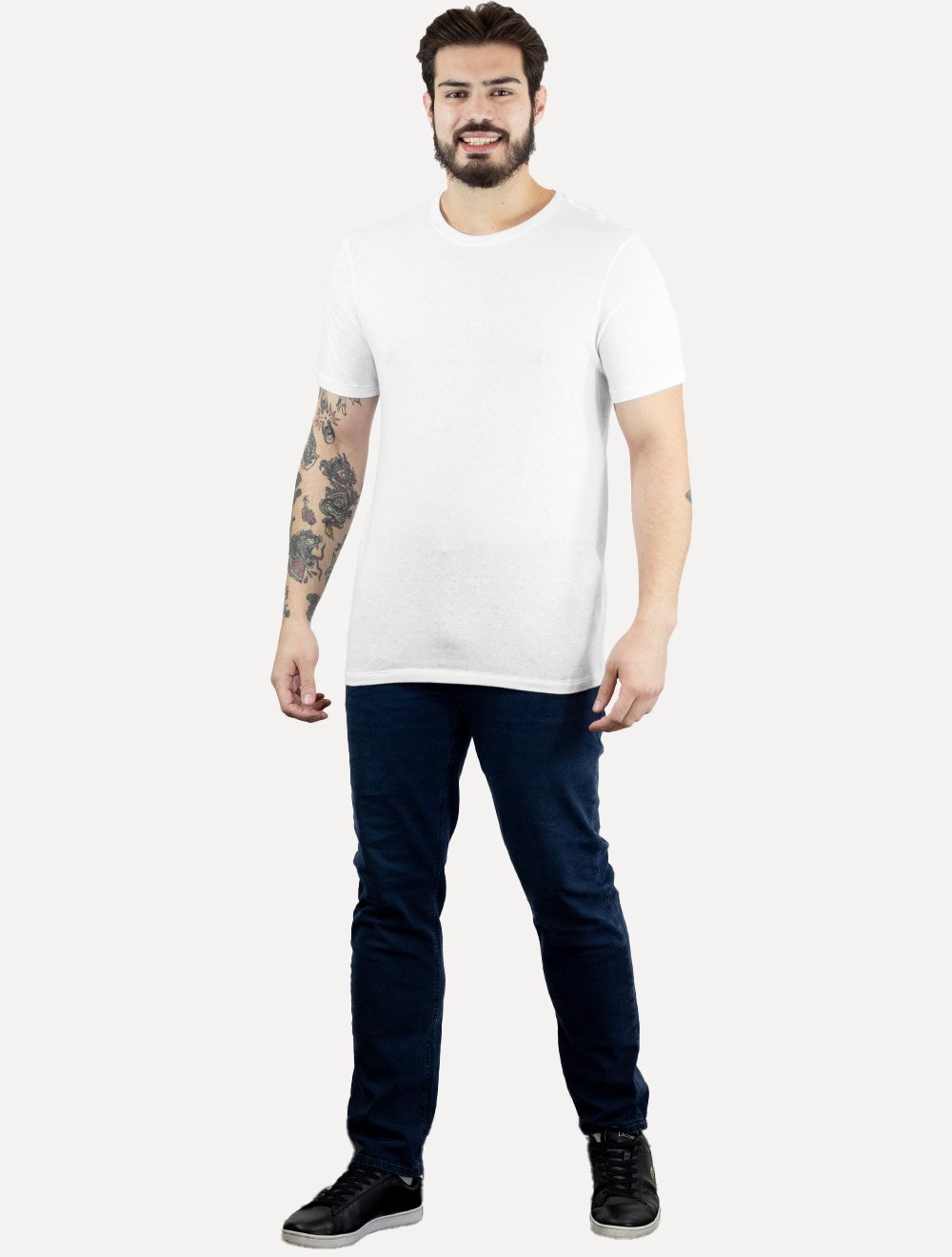 Camiseta Osklen Masculina Slim Light E-basics II Branca