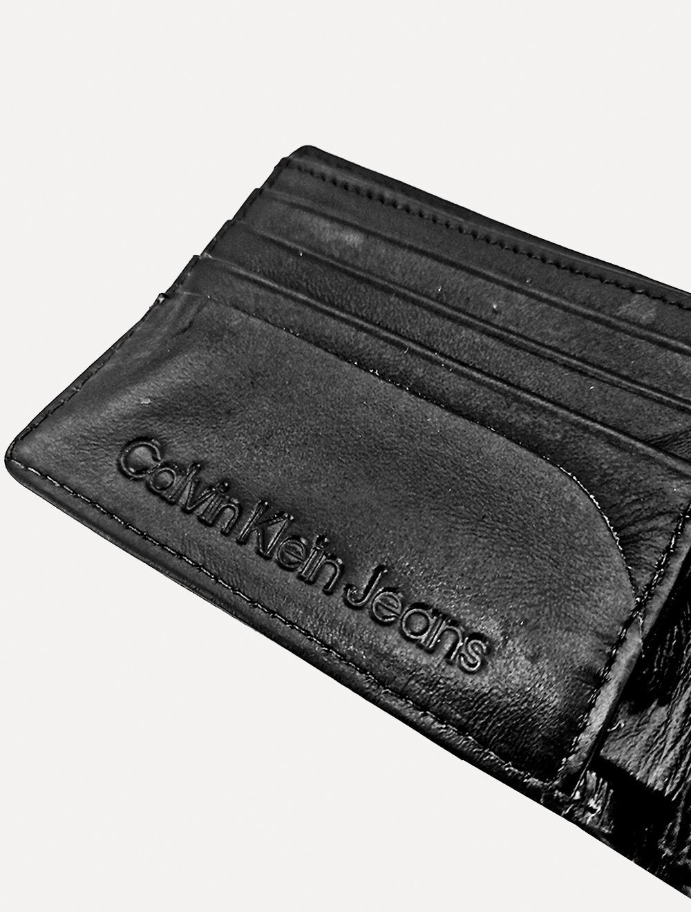 Carteira Calvin Klein Jeans Masculina CKJ Silk New York Preta