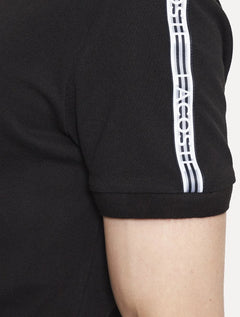 Polo Lacoste Masculina Regular Piquet Signature Sash Preta
