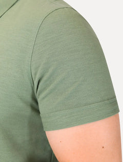 Polo Dudalina Piquet Essentials Cotton Basica Modal Verde Medio