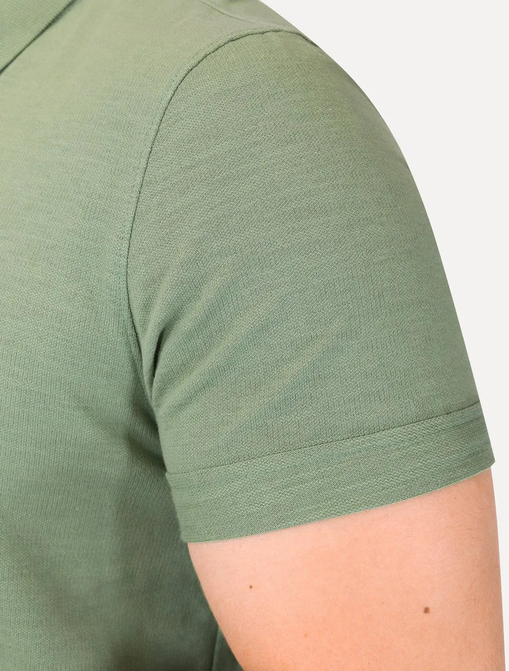 Polo Dudalina Piquet Essentials Cotton Basica Modal Verde Medio