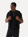 Polo Aramis Masculina Piquet Grey Ziper Preta