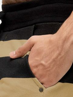Bermuda Osklen Masculina Moletom Casual Listrada E-Fabric Cáqui