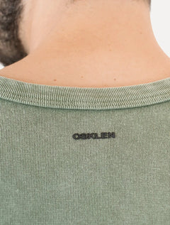 Regata Osklen Masculina Regular Double Used Ribbed Verde