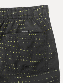 Short Calvin Klein Swimwear Masculino D'Água Wave Dots Chumbo