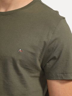 Camiseta Aramis Masculina Basic Lisa Verde Militar