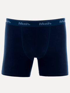 Cueca Mash Boxer Cotton Basic Azul Marinho e Escuro Pack 2UN
