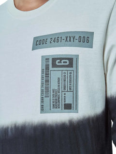 Blusa John John Masculina Manga Longa Tag Code Off-White/Preta