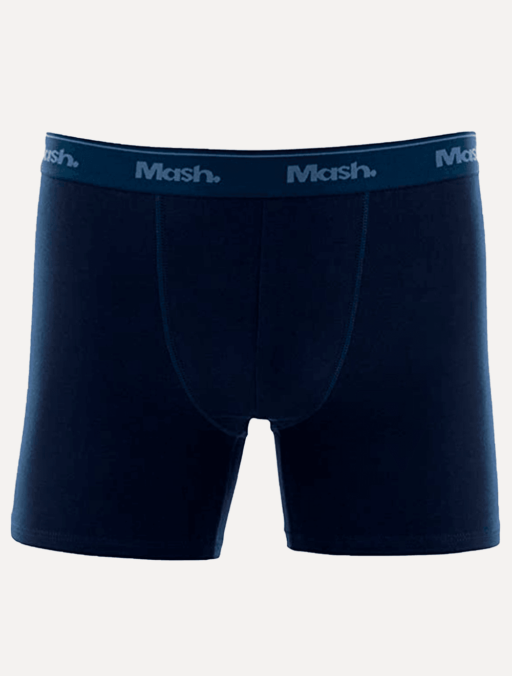 Cueca Mash Boxer Cotton Basic Azul Marinho e Escuro Pack 2UN