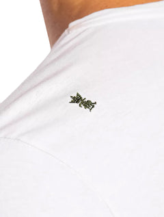 Camiseta Sergio K Masculina Back To Basics Green Logo Branca