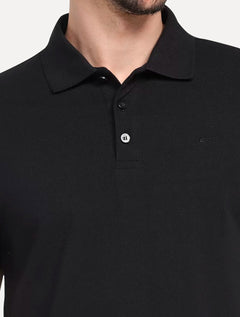 Polo Ellus Masculina Piquet Classic Preta