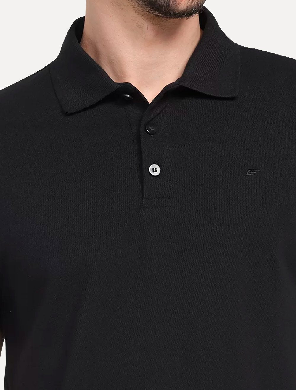 Polo Ellus Masculina Piquet Classic Preta