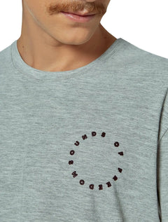 Camiseta John John Masculina Relaxed Sound Of Freedom Cinza Mescla