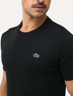 Camiseta Lacoste Masculina Basic Sport Quick Dry Preta