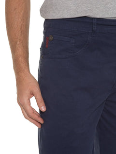 Bermuda Ellus Sarja Masculina Color Canvas Rock 5 Pockets Azul Marinho