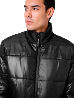 Jaqueta Replay Masculina Nylon Bicolor Preta