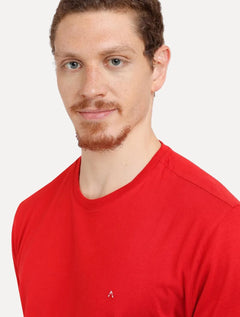 Camiseta Aramis Masculina Basic Lisa Vermelha
