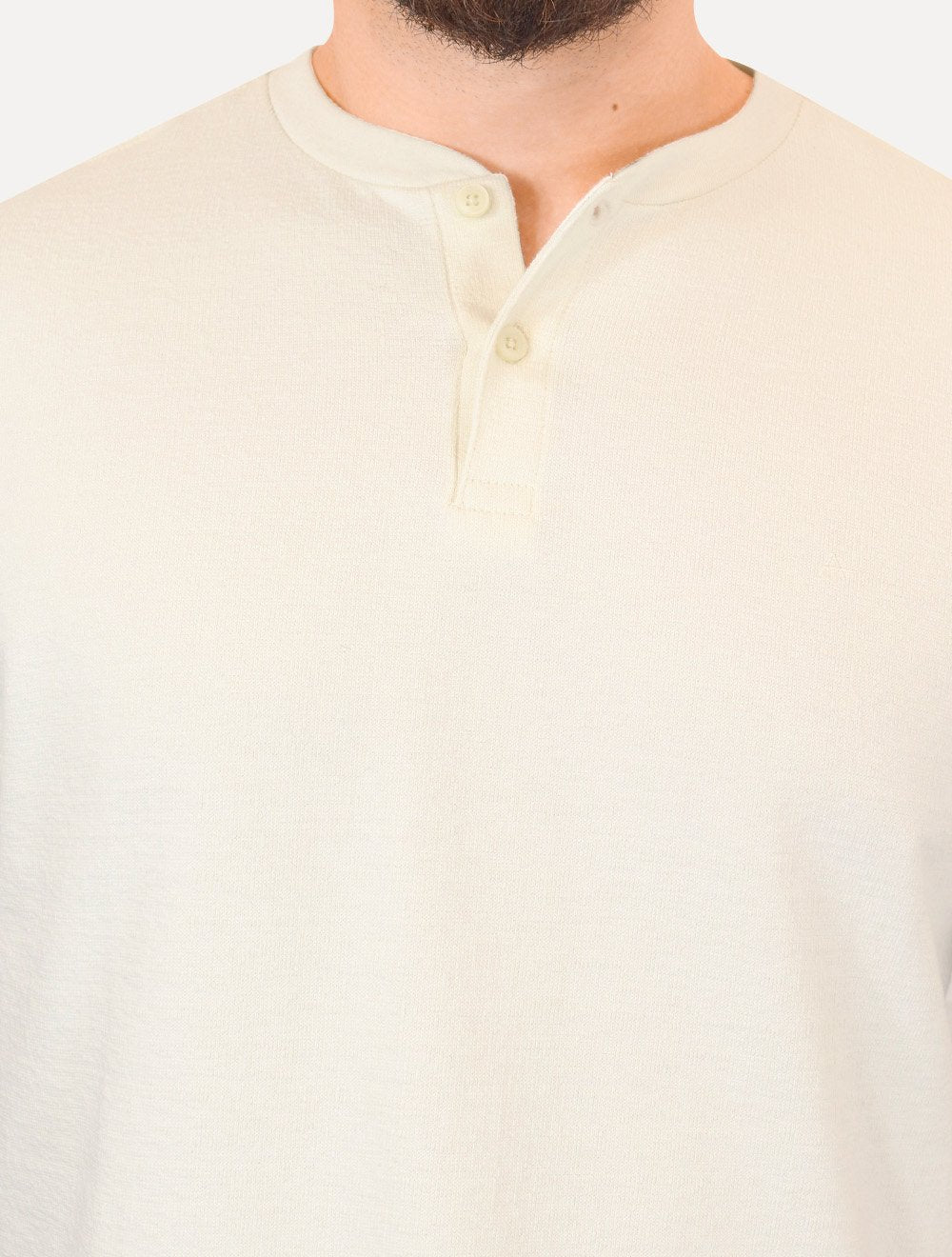 Camiseta Aramis Masculina Regular Gola Portuguesa Tricot Off White