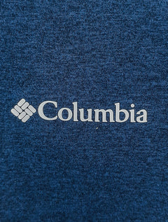 Polo Columbia Masculina Tech Trail Azul Escuro Mescla