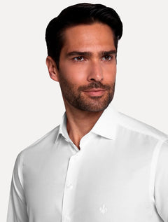 Camisa Dudalina Masculina Slim Tricoline Lisa Branca