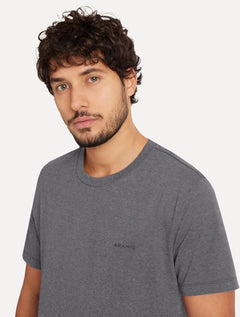 Camiseta Aramis Masculina Eco Lisa Azul Marinho Mescla