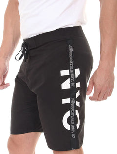 Bermuda Aeropostale Masculina Boardshorts NYC Aero Tape Preta
