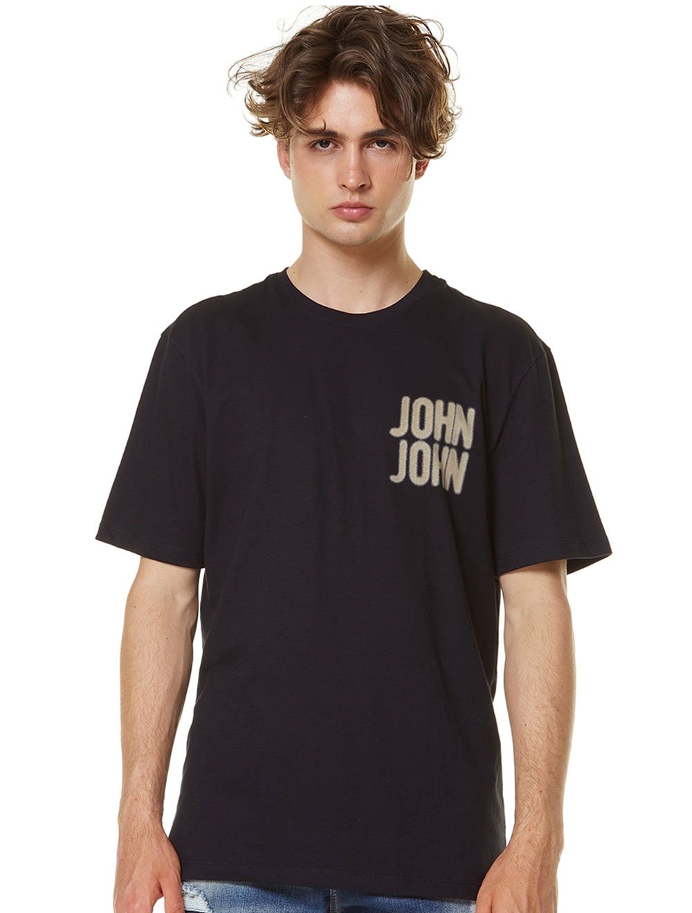 Camiseta John John Masculina Rx Blurred Chest Preta