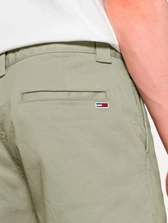 Bermuda Tommy Jeans Masculina Scanton Chino Cinza Sage