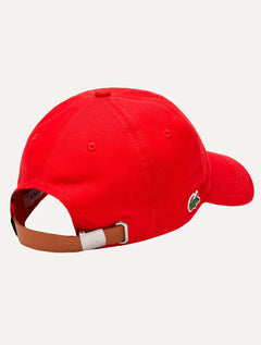 Boné Lacoste Casual Side Logo Vermelho