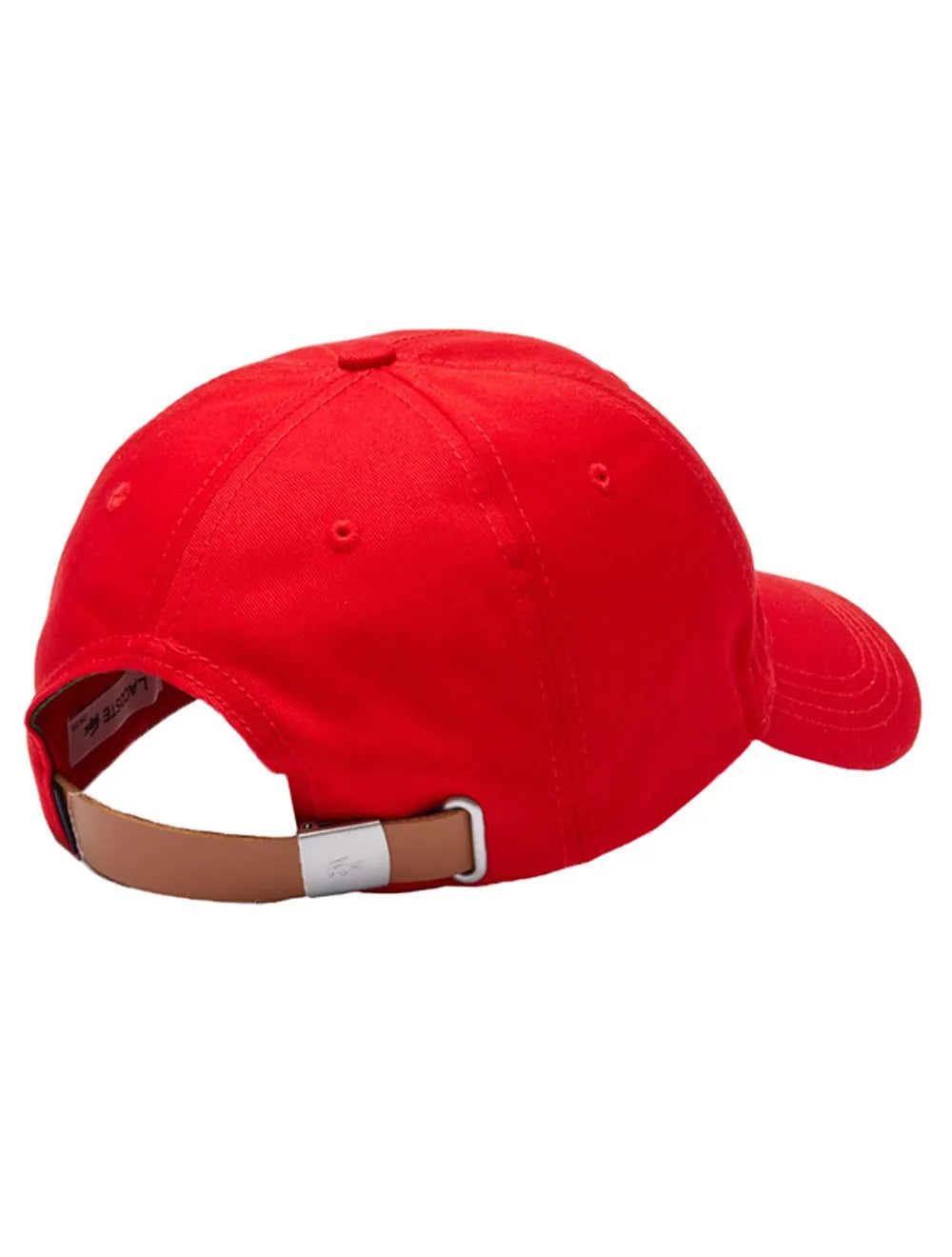 Boné Lacoste Casual Contrast Strep Big Logo Vermelho