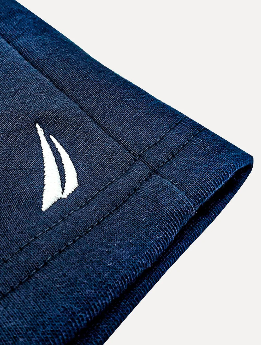 Bermuda Nautica Masculina Moletom Light Sail Boat Azul Marinho