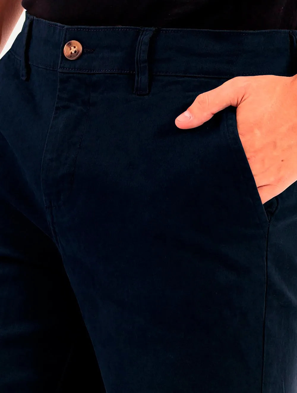 Bermuda Ralph Lauren Masculina Sarja Stretch Azul Marinho