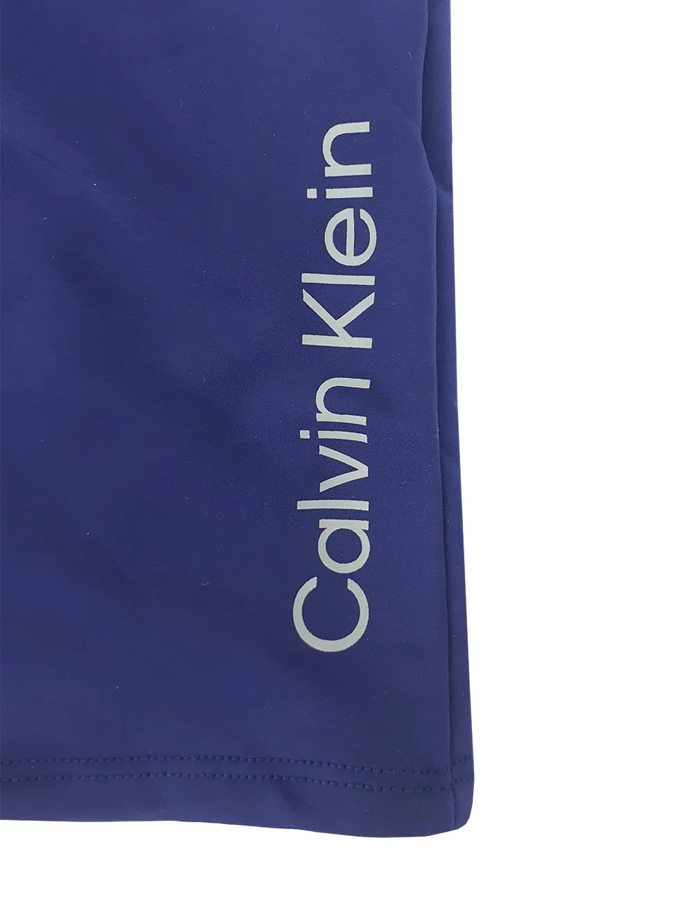 Sunga Calvin Klein Swimwear Boxer Vertical Logo Azul Marinho