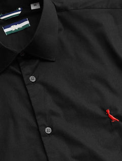 Camisa Reserva Masculina Casual Stretch Enxuto Preta