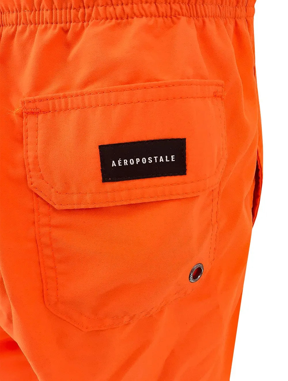 Short Aeropostale Masculino D'Água Swimwear Light Logo Laranja