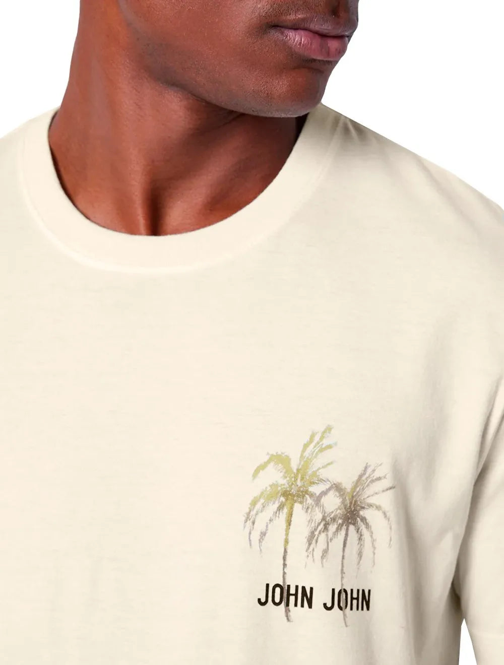 Camiseta John John Masculina Regular Premium Brand Off-White