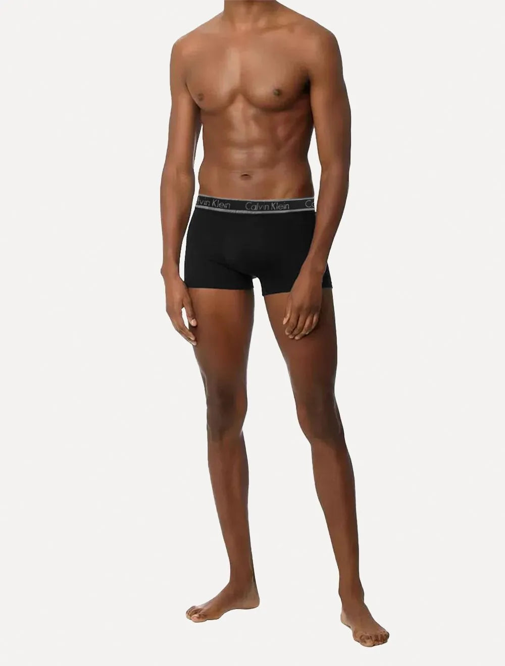 Cueca Calvin Klein Trunk Modal Prata Preta  C10.03 PT02 1UN