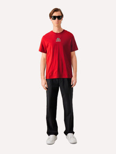 Camiseta Lacoste Masculina Regular Cotton Jersey Vintage Branded Bordô