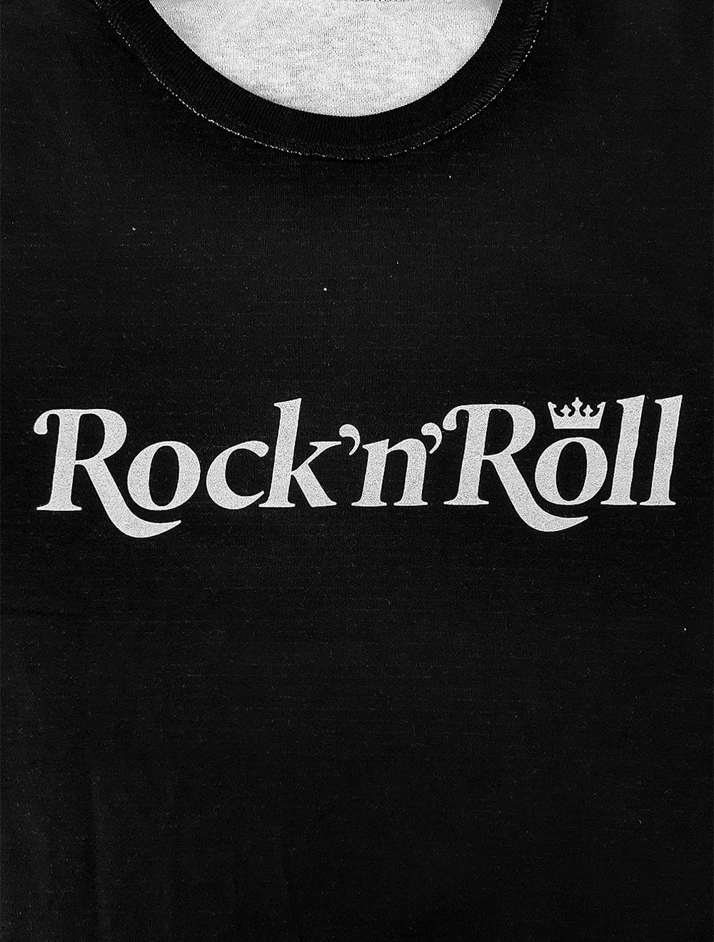 Camiseta Osklen Masculina Regular Dupla Face Rock N' Roll Cinza Mescla/Preta