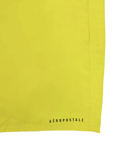 Short Aeropostale Masculino D'Água Swimwear Dark Logo Amarelo Claro