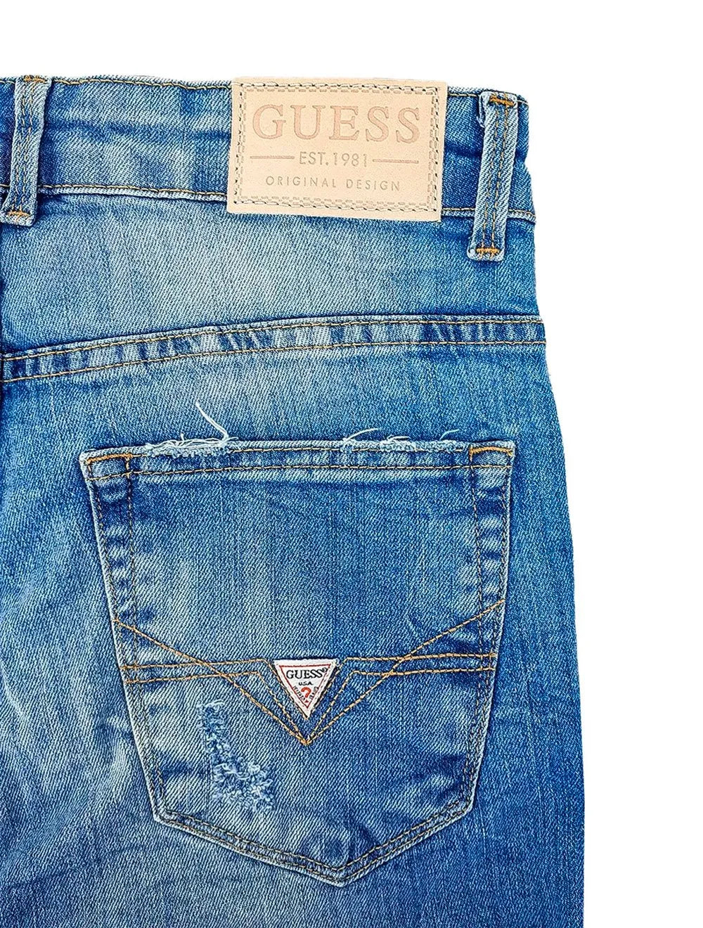 Bermuda Guess Jeans Masculina Cerzido Stone Clara