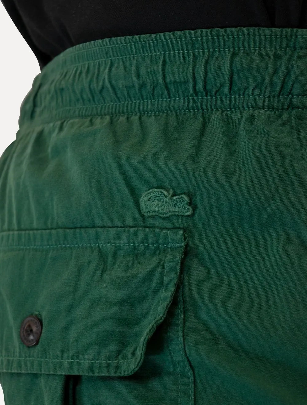 Bermuda Lacoste Masculina Cotton Cargo Pockets Verde